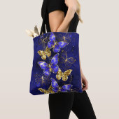 Samenstelling met sapphire Butterflies Tote Bag (Dichtbij)