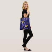 Samenstelling met sapphire Butterflies Tote Bag (Op model)
