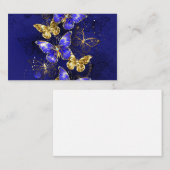 Samenstelling met sapphire Butterflies Visitekaartje (Voorkant / Achterkant)