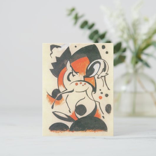 Samenstelling met Two Deer door Franz Marc Briefkaart (Staand voorkant)