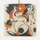Samenstelling met Two Deer door Franz Marc Keramisch Ornament (Voorkant)