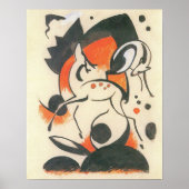 Samenstelling met Two Deer door Franz Marc Poster (Voorkant)