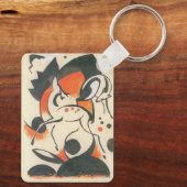 Samenstelling met Two Deer door Franz Marc Sleutelhanger (Achterkant)