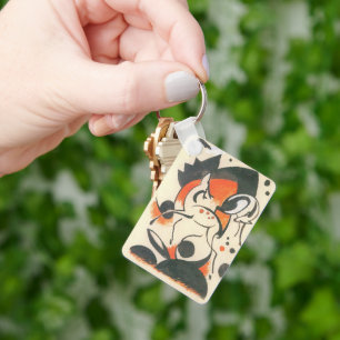 Samenstelling met Two Deer door Franz Marc Sleutelhanger