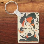 Samenstelling met Two Deer door Franz Marc Sleutelhanger (Voorkant)