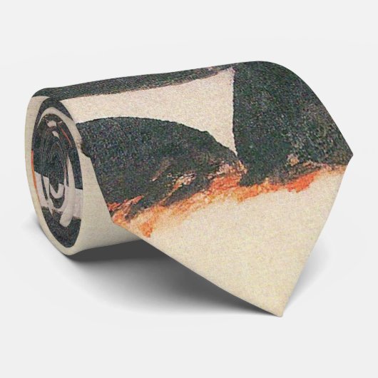 Samenstelling met Two Deer door Franz Marc Stropdas (Opgerold)