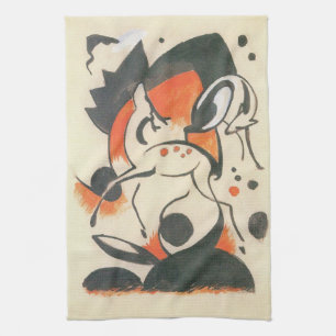 Samenstelling met Two Deer door Franz Marc Theedoek