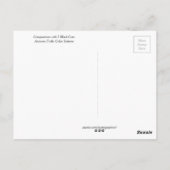 Samenstelling met vijf zwarte katten briefkaart (Achterkant)