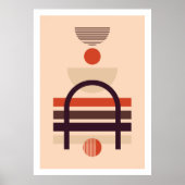 Samenstelling moderne kunstgeometrische vormen 2 poster (Voorkant)