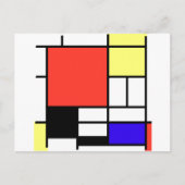 Samenstelling, Mondriaan Briefkaart (Voorkant)