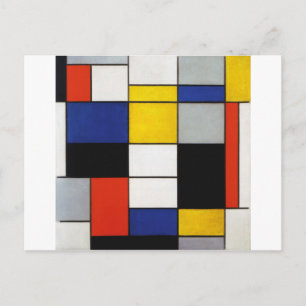 Samenstelling Mondriaan Briefkaart