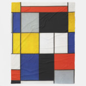 Samenstelling Mondriaan Fleece Deken (Voorkant)