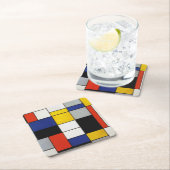 Samenstelling Mondriaan Kartonnen Onderzetters (Insitu)