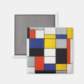 Samenstelling Mondriaan Magneet (Voorkant / Achterkant)