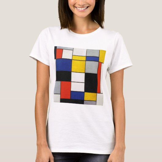 Samenstelling Mondriaan T-shirt (Voorkant)
