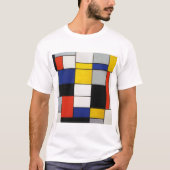 Samenstelling Mondriaan T-shirt (Voorkant)
