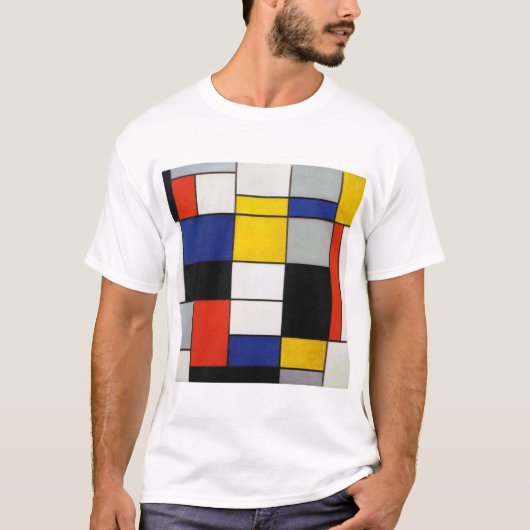 Samenstelling Mondriaan T-shirt (Voorkant)