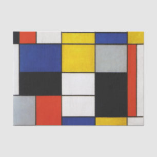 Samenstelling Mondriaan Tissuepapier