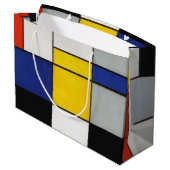 Samenstelling Mondrian Large Gift Bag Groot Cadeauzakje (Achterkant Gekanteld)