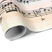 Samenstelling muziek op Waterverf Cadeaupapier (Rol Hoek)