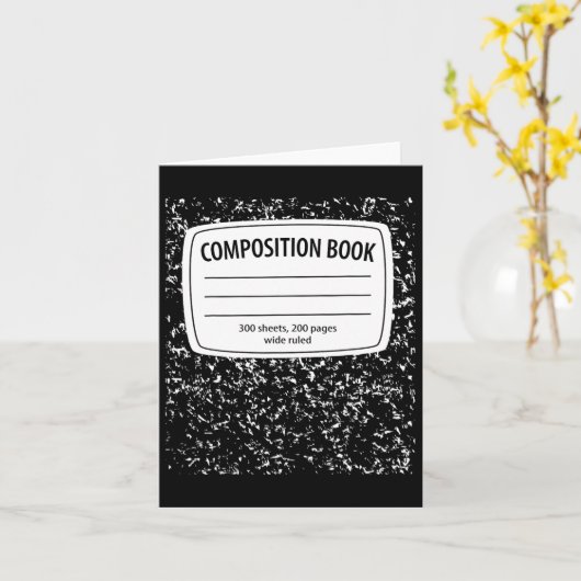 Samenstelling Notitieboek Kostuum - Matching Groep Kaart (Gele Bloem)