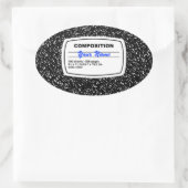 Samenstelling Notitieboek  Ovale Sticker (Tas)