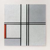 Samenstelling (Nr. 1) Grijsrood | Piet Mondriaan | Legpuzzel (Horizontaal)