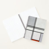 Samenstelling (Nr. 1) Grijsrood | Piet Mondriaan | Notitieboek (Binnen)