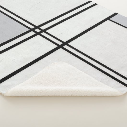 Samenstelling (Nr. 1) Grijsrood | Piet Mondriaan | Sherpa Deken (3/4)