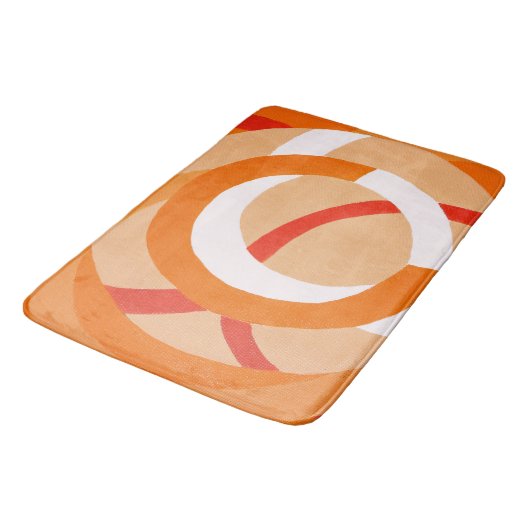 Samenstelling nr. 43 - Oranje monochroom Badmat (Gekanteld)