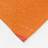 Samenstelling nr. 43 Oranje monochroom Fleece Deken (Hoek)
