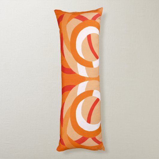 Samenstelling nr. 43 - Oranje monochroom Lichaamskussen (Achterkant (Verticaal))