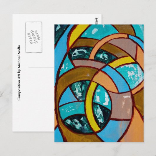 Samenstelling nr. 8 door Michael Moffa Briefkaart (Voorkant / Achterkant)