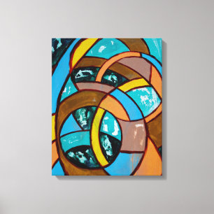 Samenstelling nr. 8 door Michael Moffa Canvas Afdruk