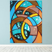 Samenstelling nr. 8 door Michael Moffa Canvas Afdruk (Insitu (Houten vloer))