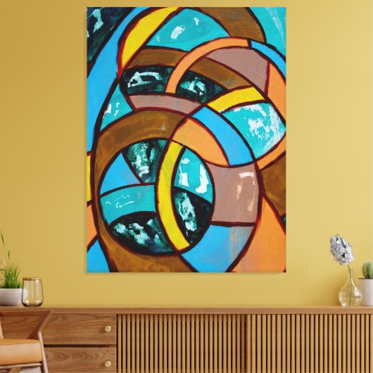 Samenstelling nr. 8 door Michael Moffa Canvas Afdruk (Insitu (Woonkamer))