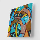 Samenstelling nr. 8 door Michael Moffa Vierkante Klok (Hoek)