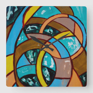 Samenstelling nr. 8 door Michael Moffa Vierkante Klok