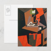 Samenstelling (olie op canvas) briefkaart (Voorkant / Achterkant)