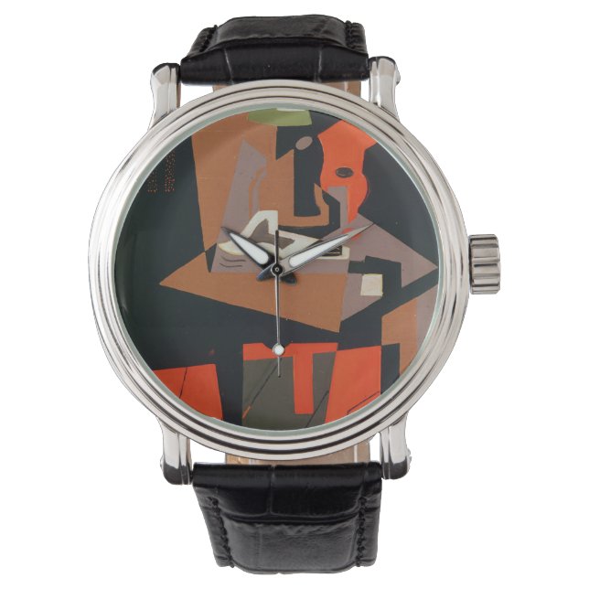 Samenstelling (olie op canvas) horloge (Voorkant)