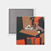 Samenstelling (olie op canvas) magneet (Voorkant / Achterkant)