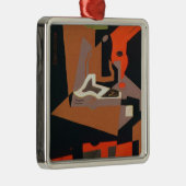 Samenstelling (olie op canvas) metalen ornament (Rechts)