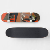 Samenstelling (olie op canvas) skateboard (Horizontaal)