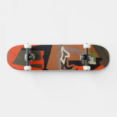 Samenstelling (olie op canvas) skateboard (Horizontaal)