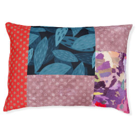 Samenstelling rood en roos hondenbed