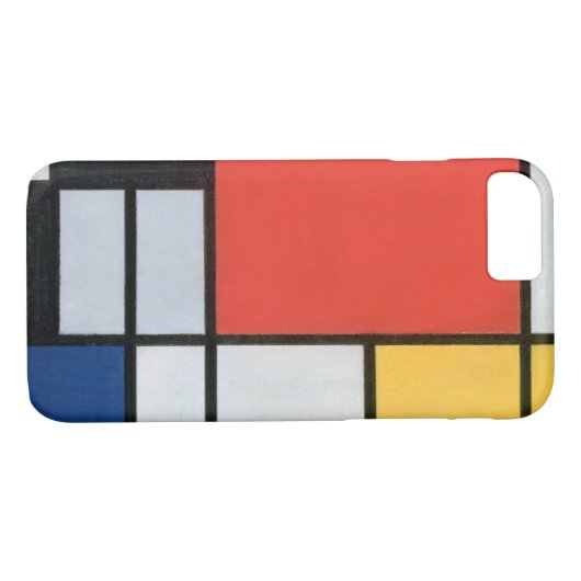 Samenstelling Rood, Geel, Blauw, Zwart, Mondriaan Case-Mate iPhone Case (Achterkant (Horizontaal))
