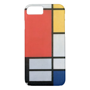 Samenstelling Rood, Geel, Blauw, Zwart, Mondriaan iPhone 8/7 Hoesje