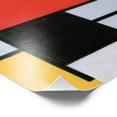 Samenstelling rood, geel, blauw, zwart | Mondriaan Foto Afdruk (Hoek)