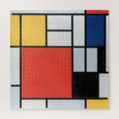 Samenstelling Rood, Geel, Blauw, Zwart, Mondriaan Legpuzzel (Verticaal)