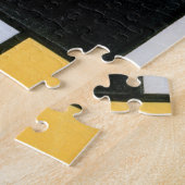 Samenstelling Rood, Geel, Blauw, Zwart, Mondriaan Legpuzzel (Zijkant)